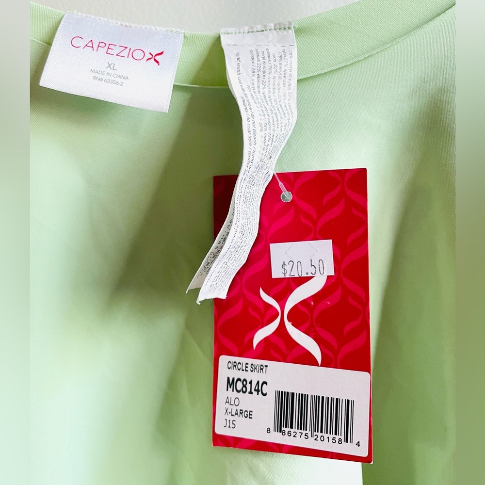 Capezio Mint Green Circle Skirt Size XL NWT - Picture 5 of 10